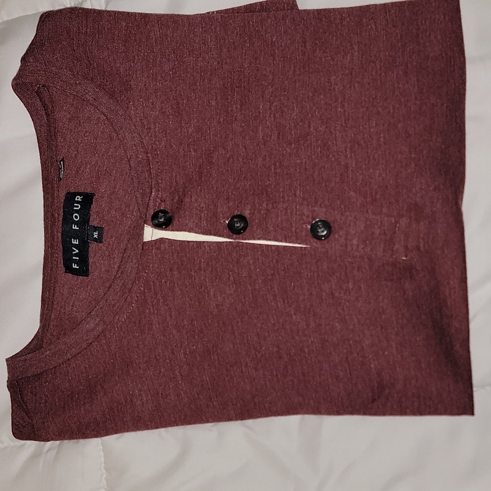 Five Four Cotton 1/4 Button Down